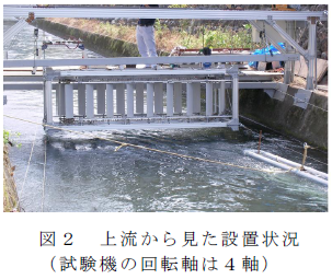 上流から見た設置状況