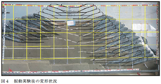 図4 振動実験後の変形状況
