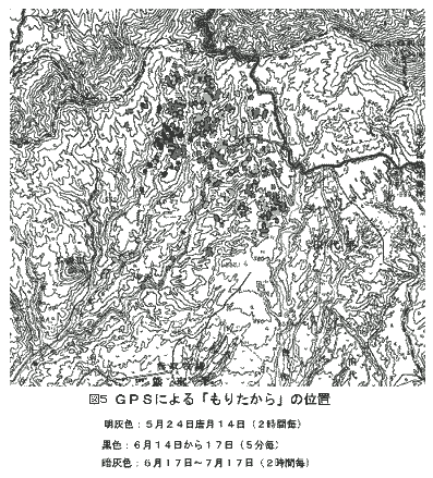 図5.GPSによる「もりたから」の位置