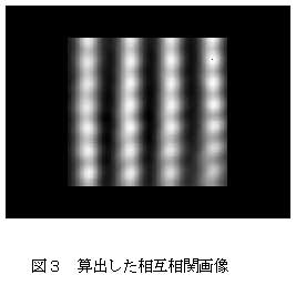 図3 算出した相互相関画像
