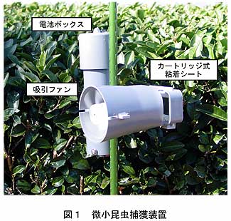 図1.微小昆虫捕獲装置