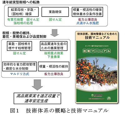 図1 技術体系の概略と技術マニュアル