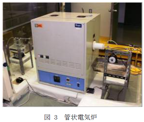 図 3 管状電気炉