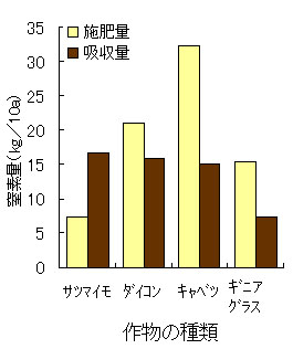 図1 畑作物の窒素収支