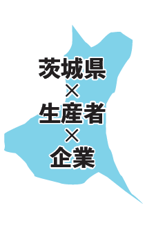 見出し:茨城県x生産者x企業