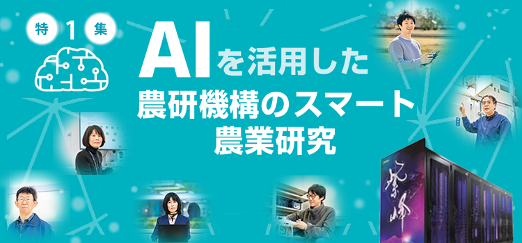 タイトル:特集1 AIを活用した農研機構のスマート農業研究